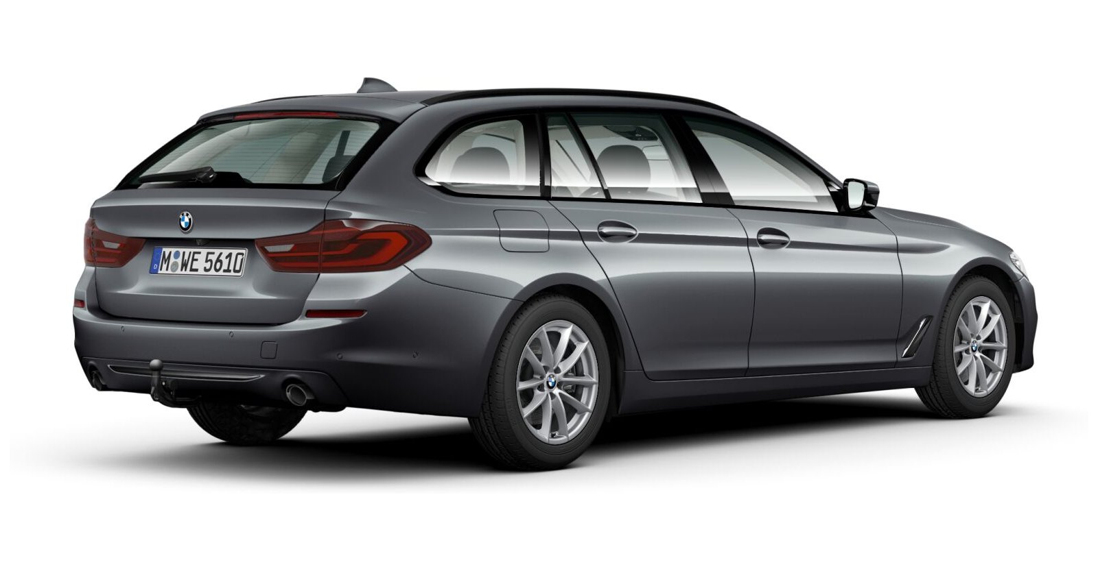 BMW BMW 5er in Grau von hinten BMW BMW 5er in Grau von hinten