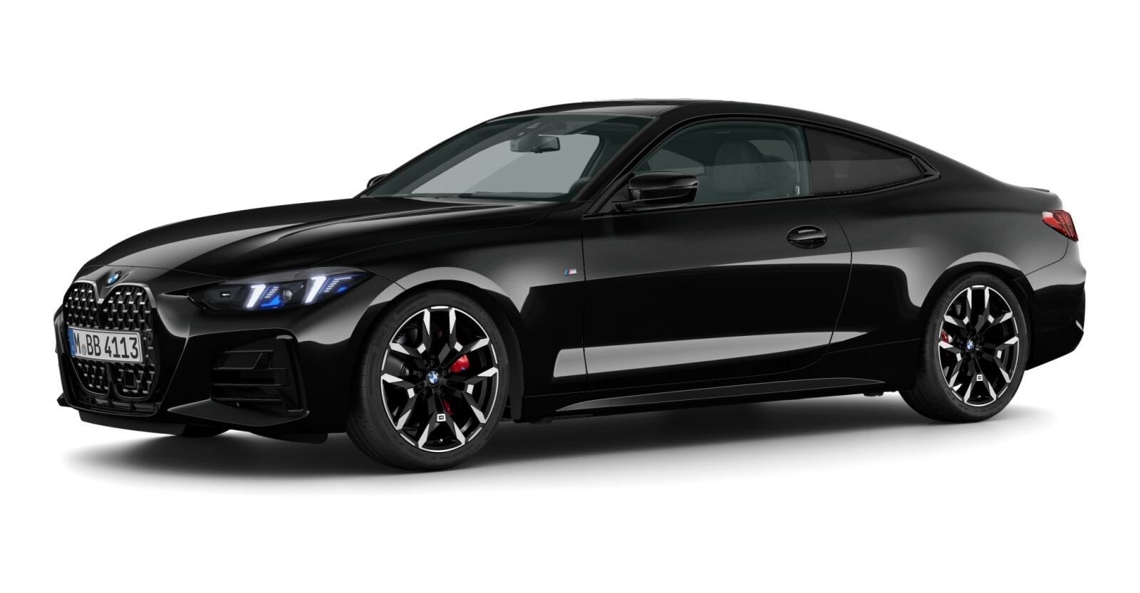 BMW BMW 4er in Schwarz von vorne BMW BMW 4er in Schwarz von vorne