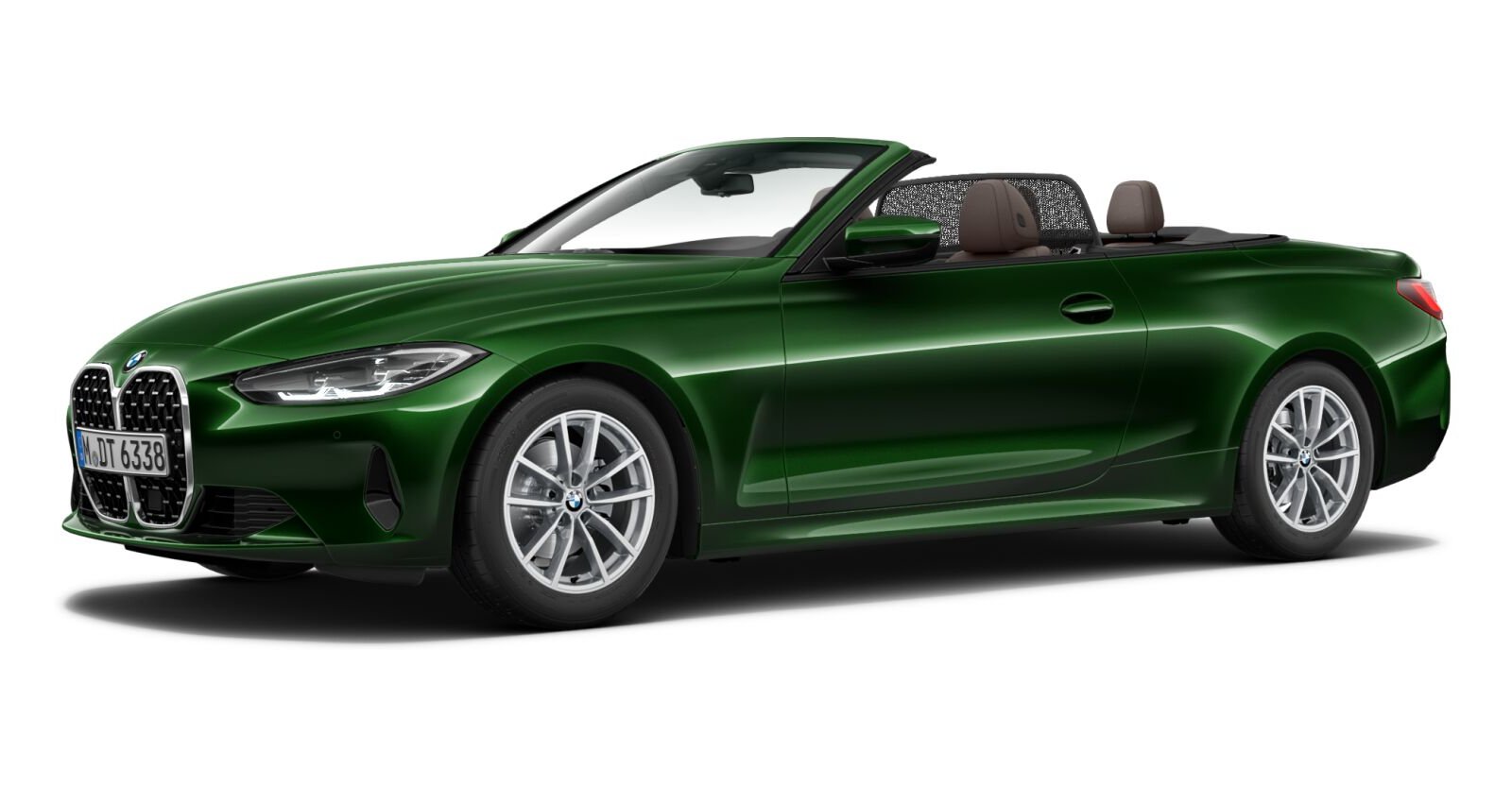 BMW BMW 4er in Grün von vorne BMW BMW 4er in Grün von vorne