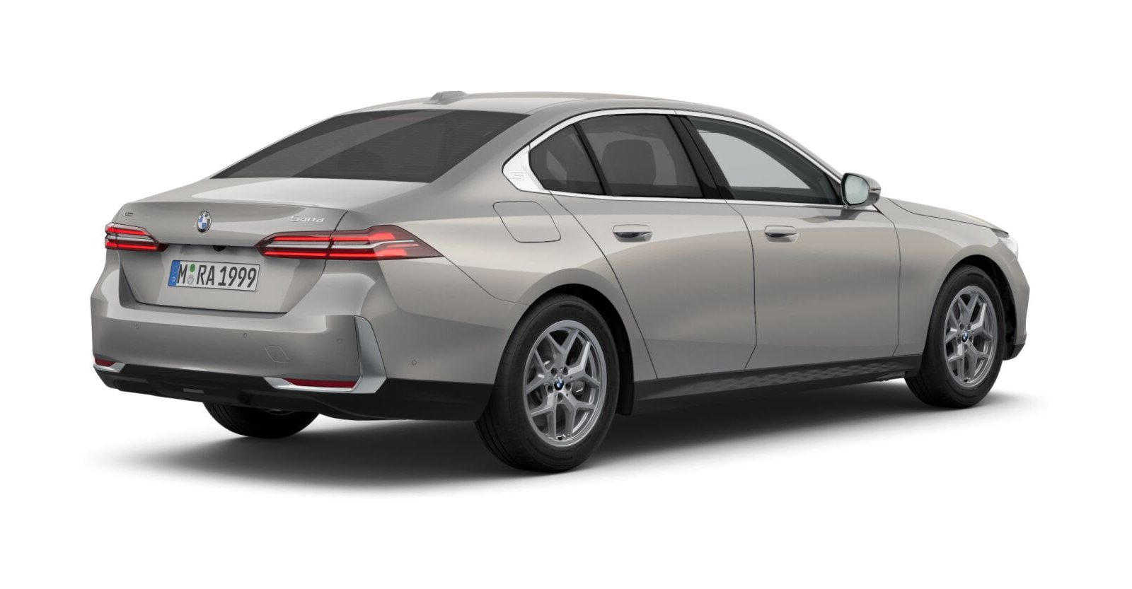 BMW BMW 5er in Grau von hinten BMW BMW 5er in Grau von hinten