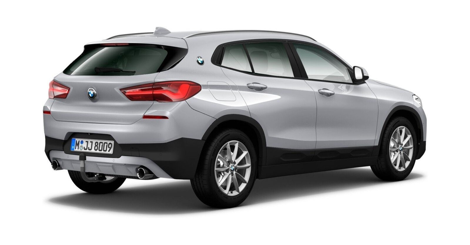 BMW BMW X in Silber von hinten BMW BMW X in Silber von hinten