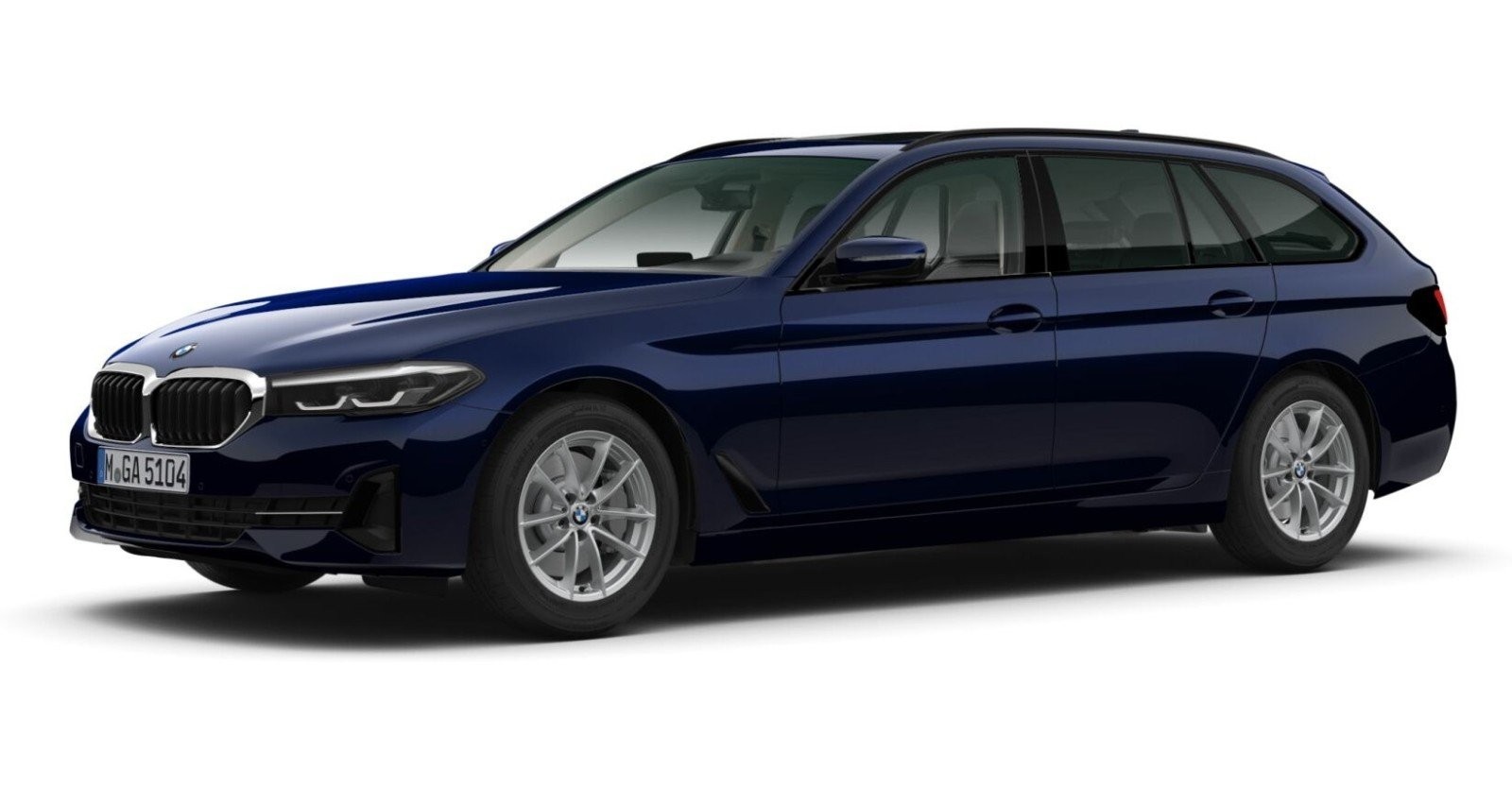 BMW BMW 5er in Blau von vorne BMW BMW 5er in Blau von vorne
