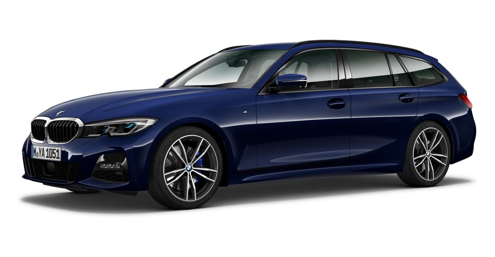 BMW BMW 3er in Blau von vorne BMW BMW 3er in Blau von vorne