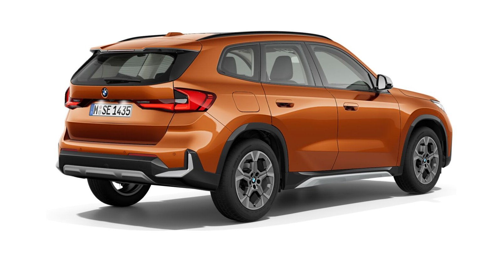 BMW BMW X in Orange von hinten BMW BMW X in Orange von hinten
