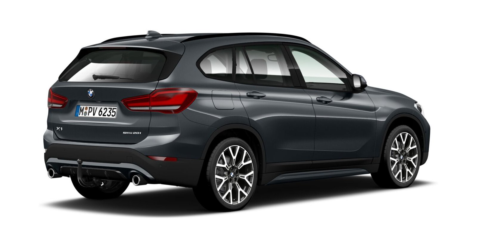 BMW BMW X in Grau von hinten BMW BMW X in Grau von hinten