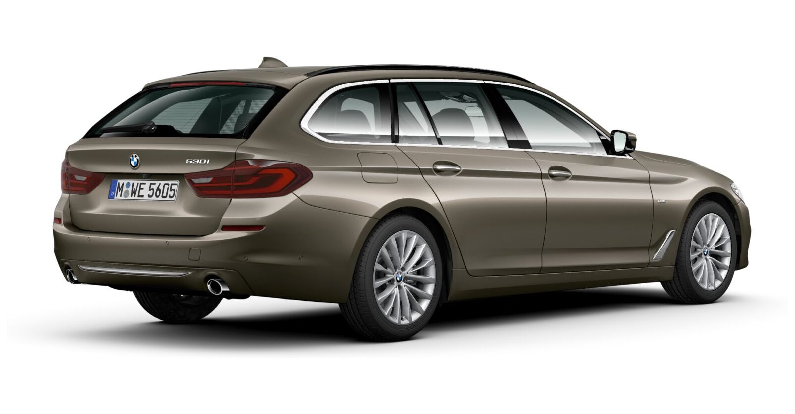 BMW BMW 5er in Grau von hinten BMW BMW 5er in Grau von hinten