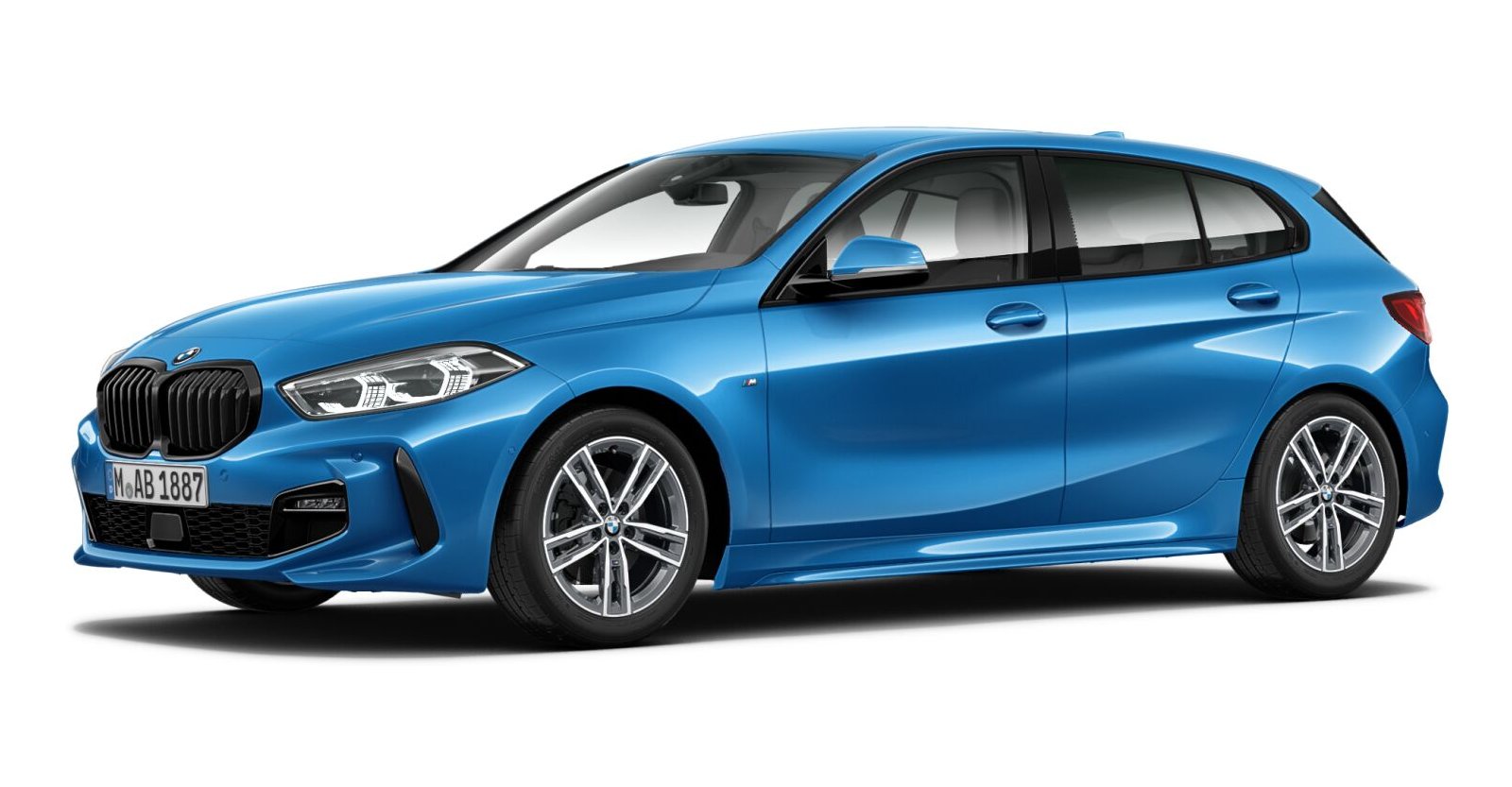 BMW BMW 1er in Blau von vorne BMW BMW 1er in Blau von vorne