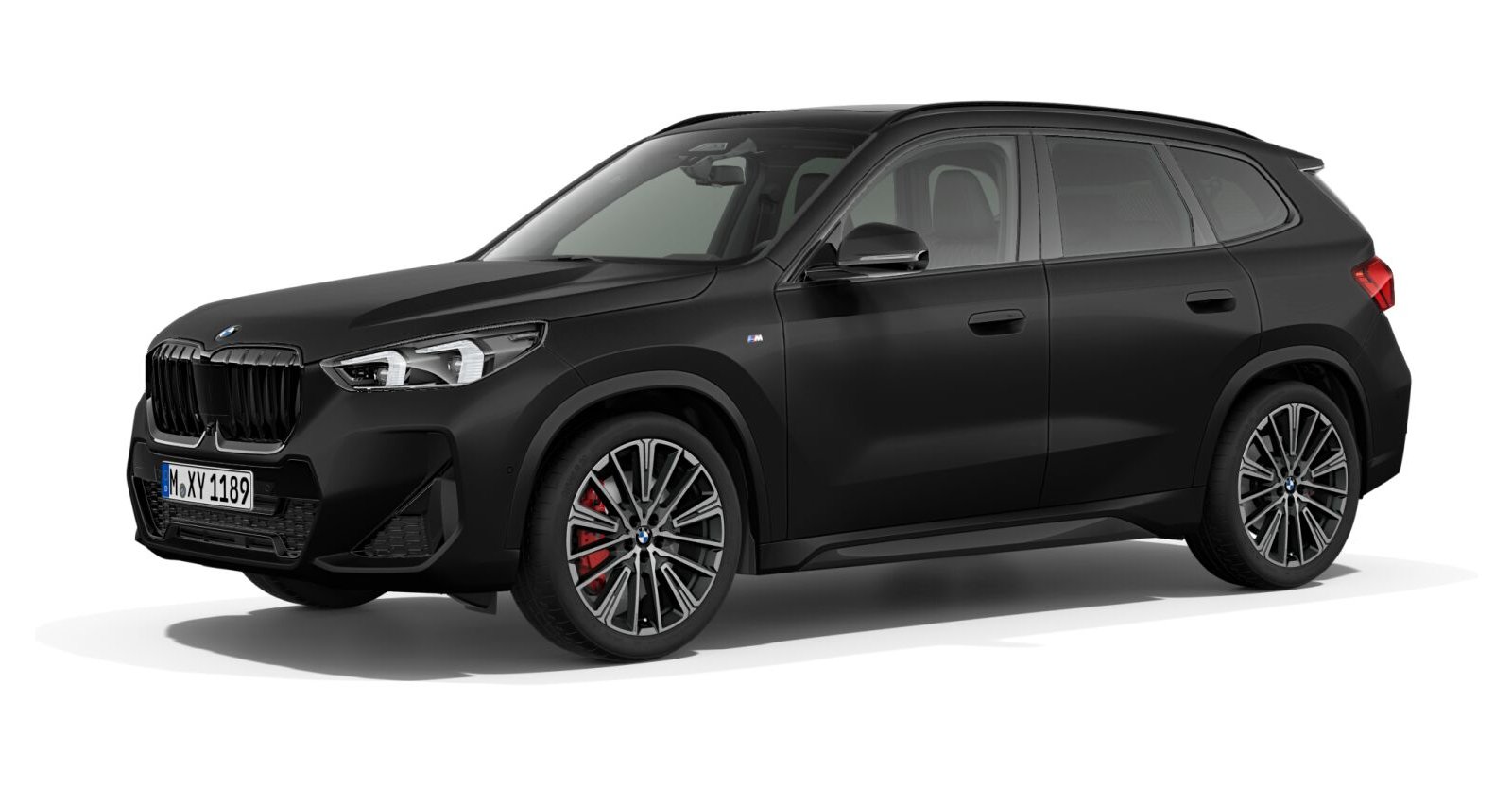 BMW X1 xDrive23d in Schwarz von vorne