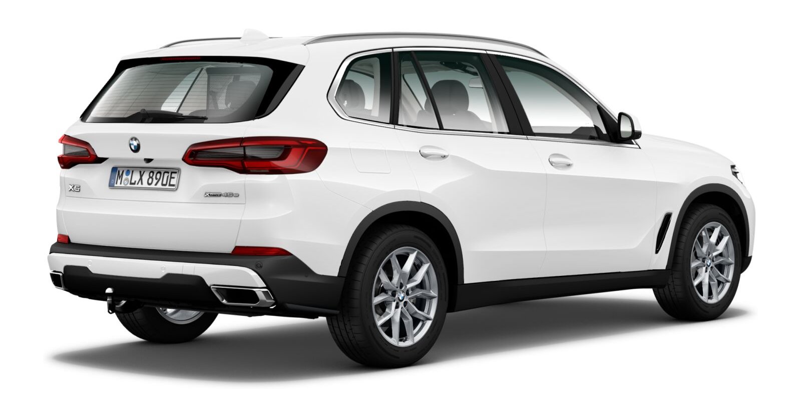 BMW BMW X in Weiß von hinten BMW BMW X in Weiß von hinten