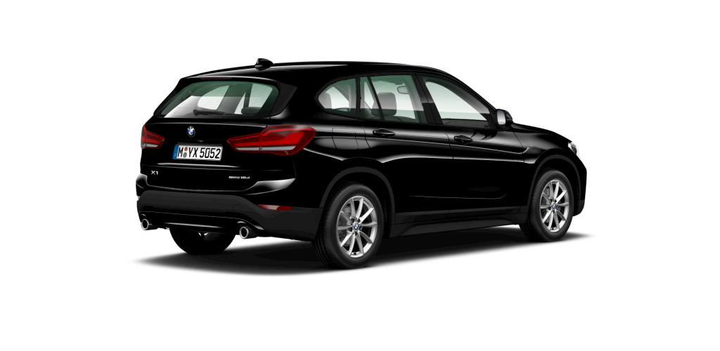 BMW BMW X in Schwarz von hinten BMW BMW X in Schwarz von hinten
