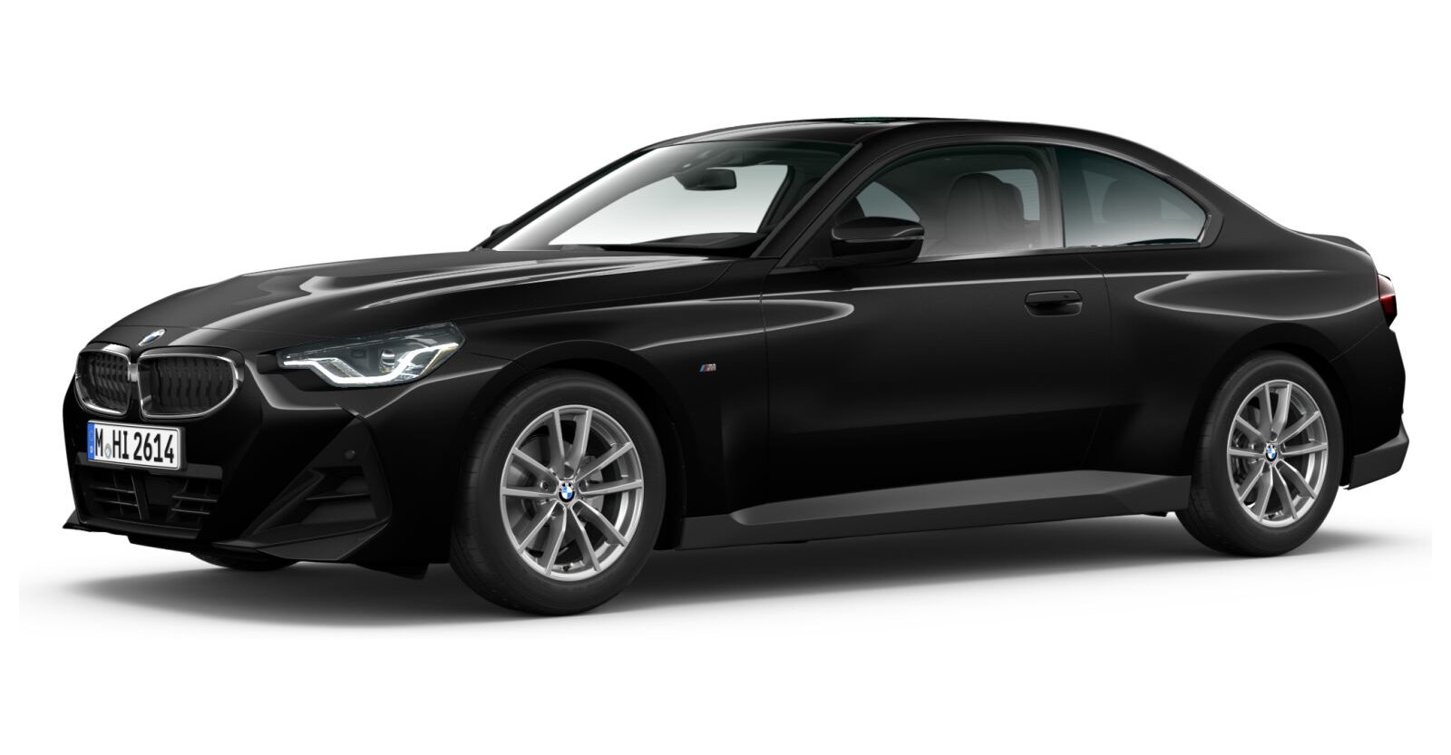 BMW BMW 2er in Schwarz von vorne BMW BMW 2er in Schwarz von vorne