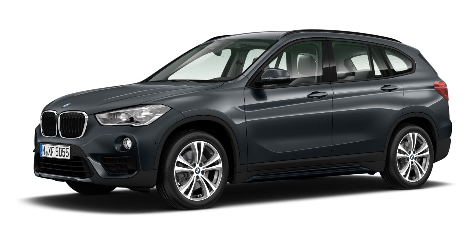 BMW X1 xDrive20i in Grau von vorne BMW X1 xDrive20i in Grau von vorne