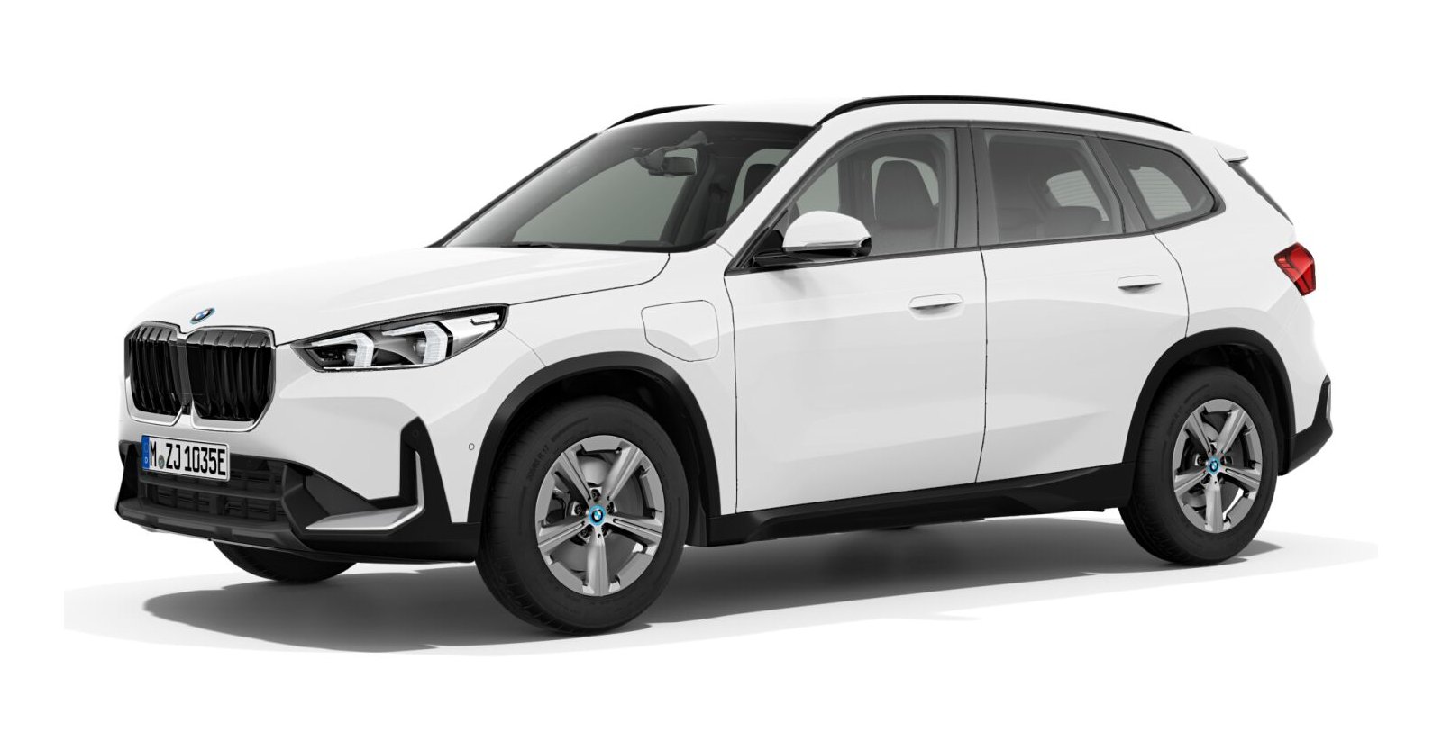 BMW X1 xDrive25e in Weiß von vorne BMW X1 xDrive25e in Weiß von vorne