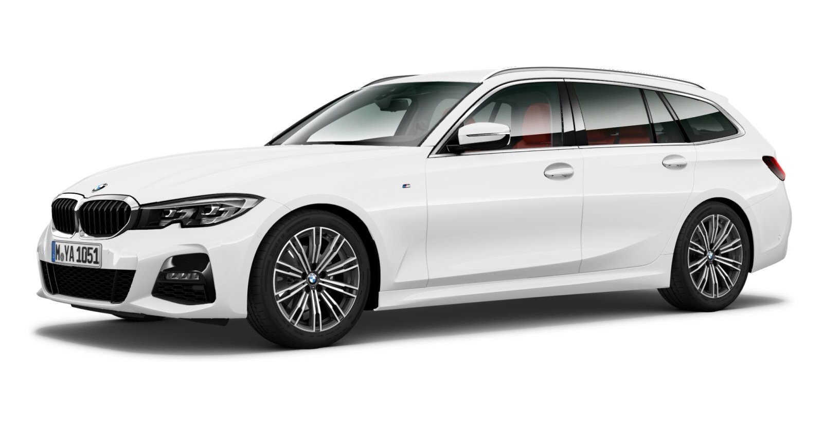 BMW BMW 3er in Weiß von vorne BMW BMW 3er in Weiß von vorne