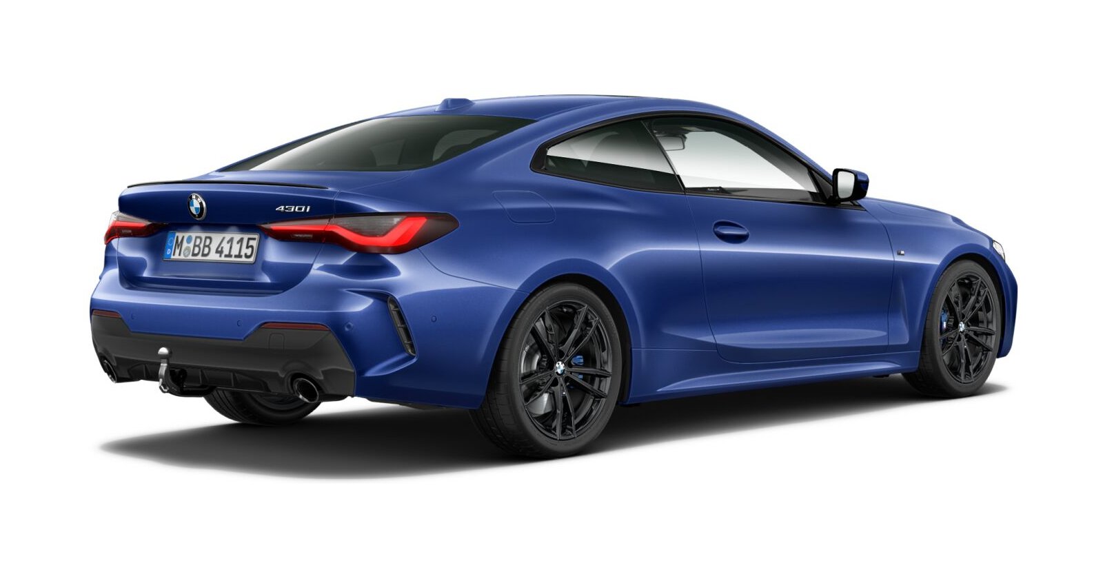 BMW BMW 4er in Blau von hinten BMW BMW 4er in Blau von hinten