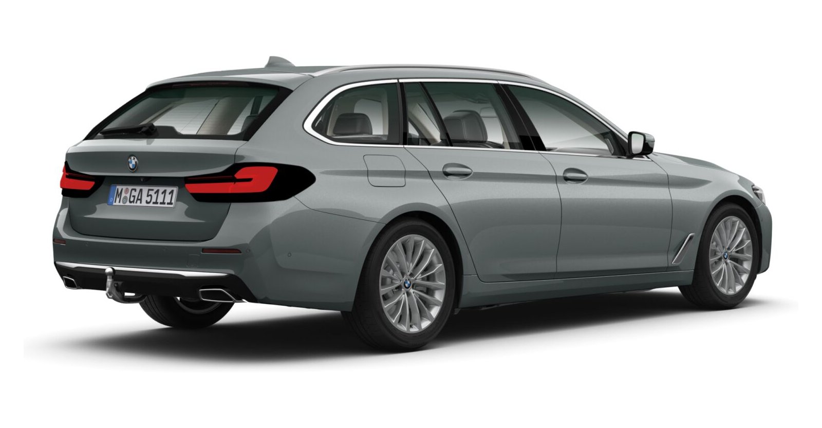 BMW BMW 5er in Grau von hinten BMW BMW 5er in Grau von hinten