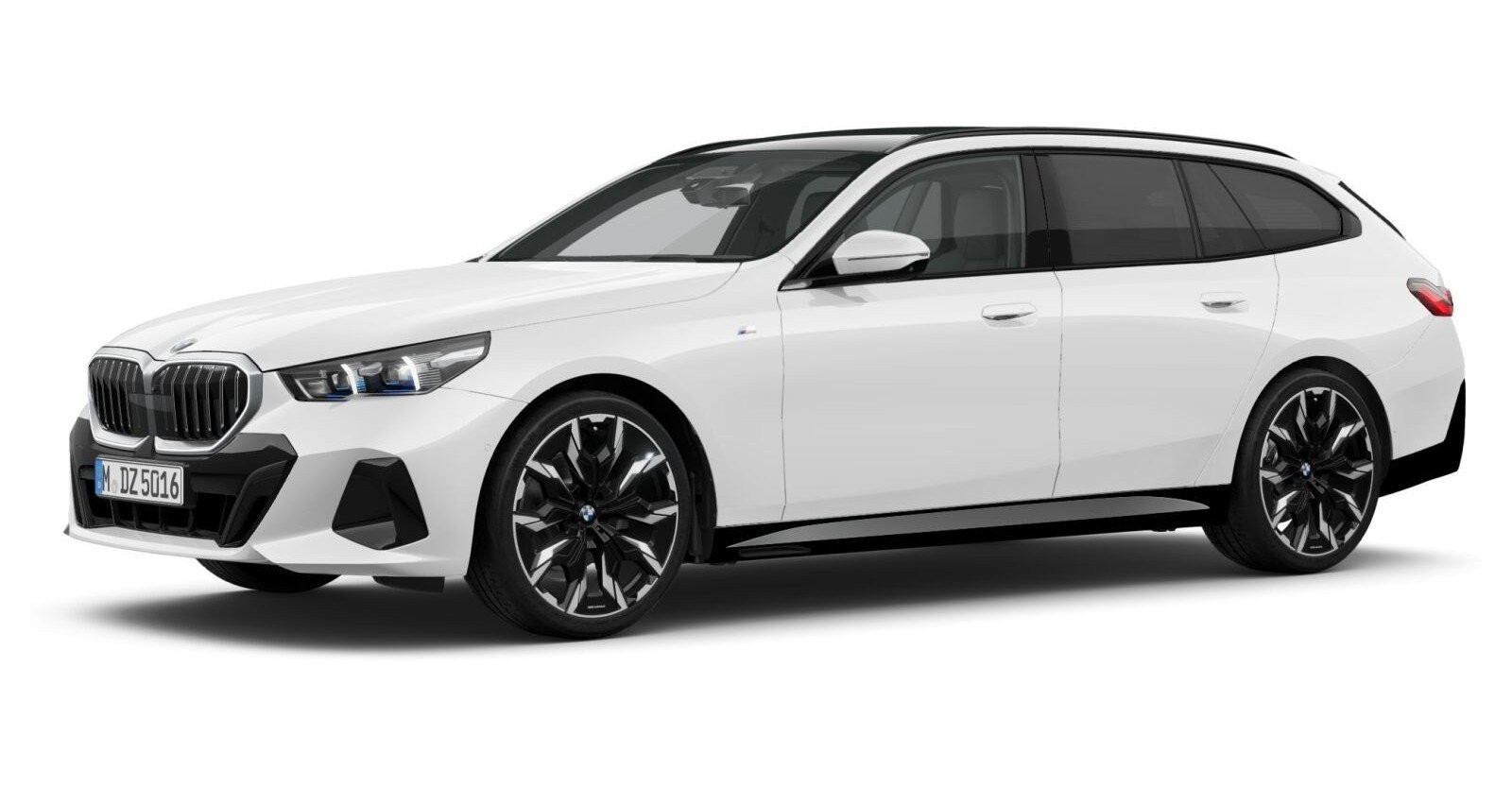 BMW 520i Touring in Weiß von vorne BMW 520i Touring in Weiß von vorne