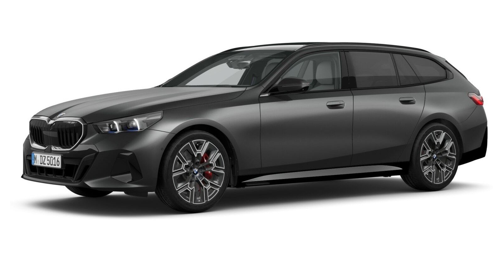 BMW 540d xDrive Touring in Grau von vorne BMW 540d xDrive Touring in Grau von vorne