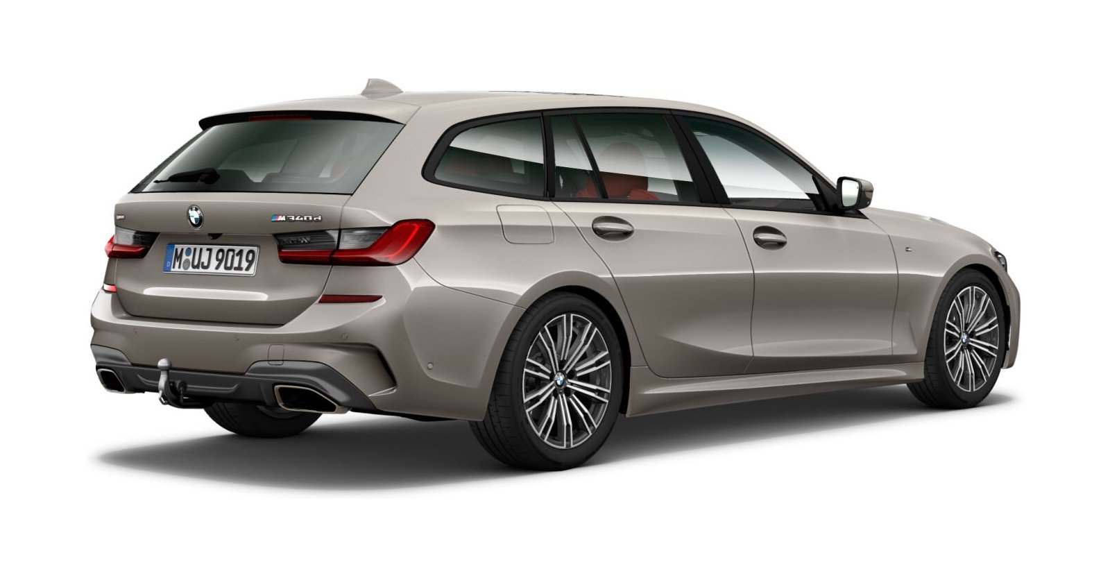 BMW BMW 3er in Grau von hinten BMW BMW 3er in Grau von hinten