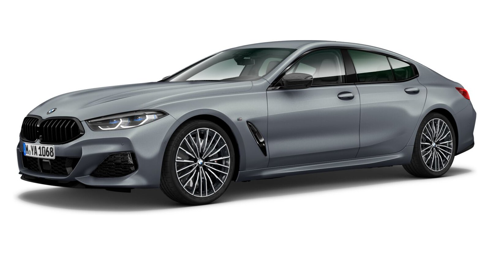 BMW M850i xDrive Gran Coupé in Blau von vorne BMW M850i xDrive Gran Coupé in Blau von vorne