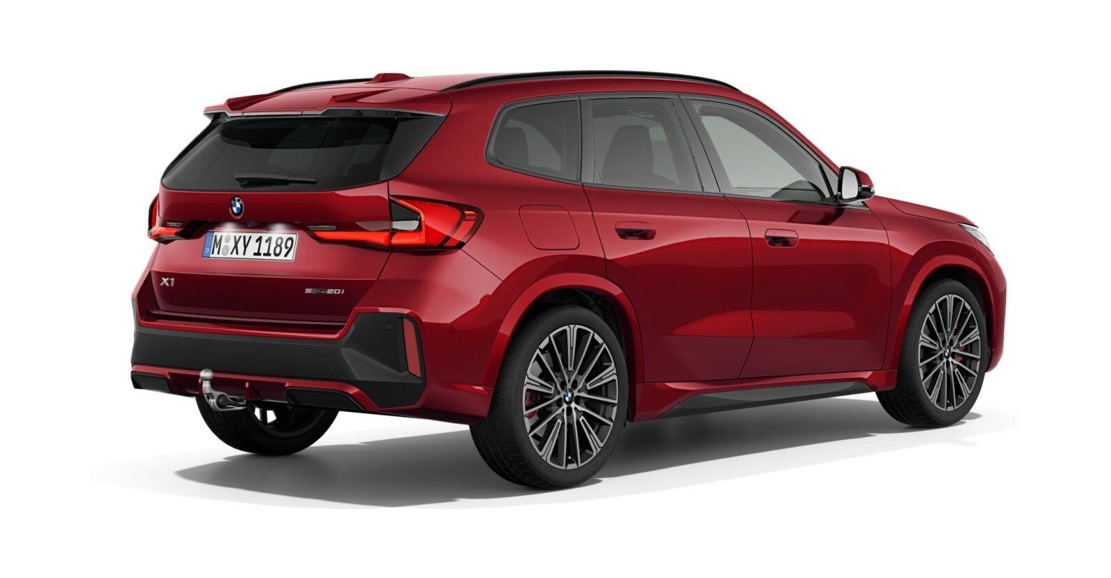 BMW BMW X in Rot von hinten BMW BMW X in Rot von hinten