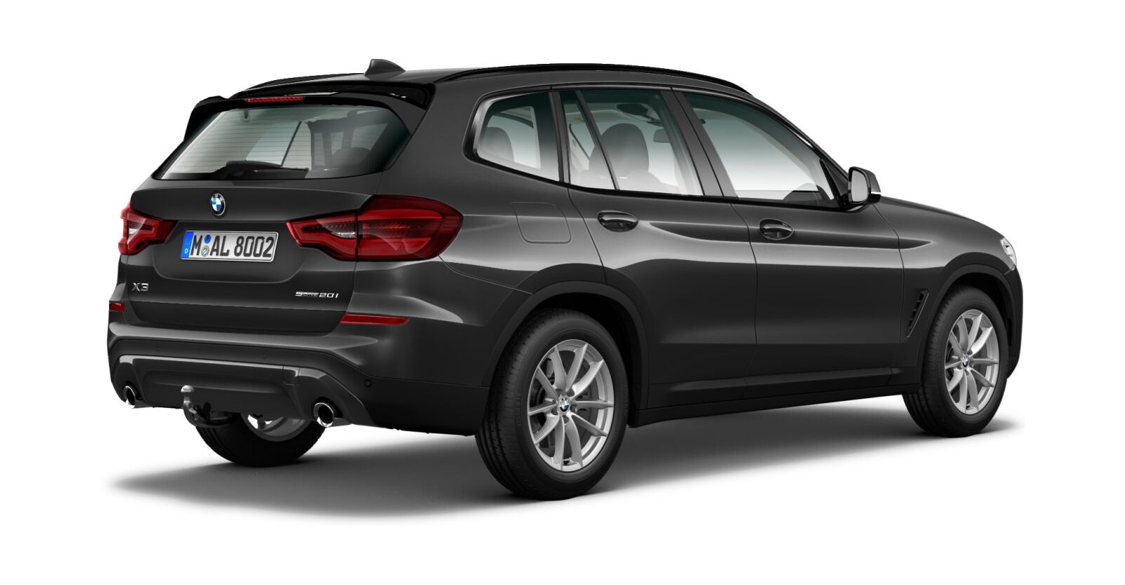 BMW BMW X in Grau von hinten BMW BMW X in Grau von hinten