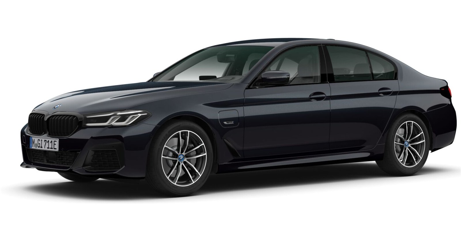 BMW BMW 5er in Schwarz von vorne BMW BMW 5er in Schwarz von vorne