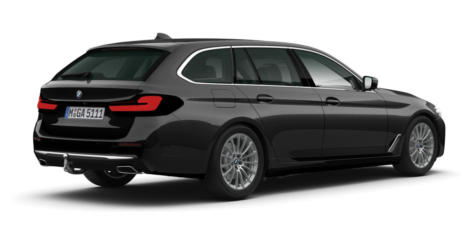 BMW BMW 5er in Schwarz von hinten BMW BMW 5er in Schwarz von hinten