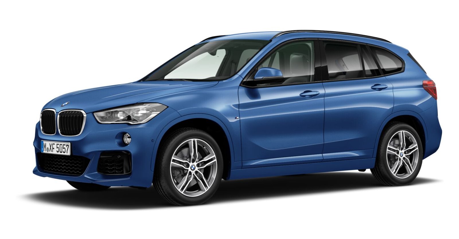 BMW BMW X in Blau von vorne BMW BMW X in Blau von vorne