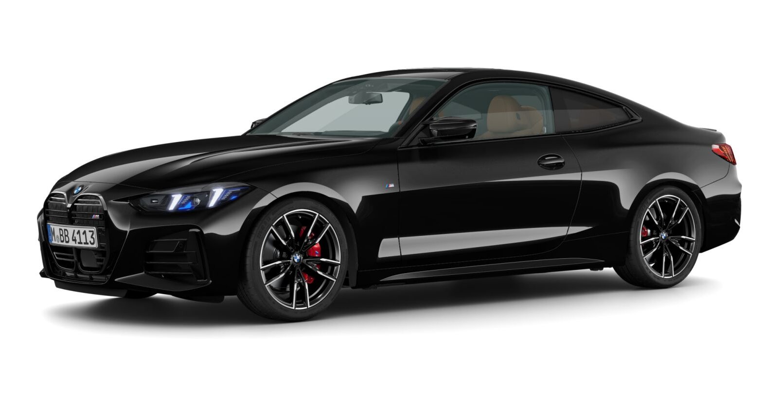 BMW BMW 4er in Schwarz von vorne BMW BMW 4er in Schwarz von vorne