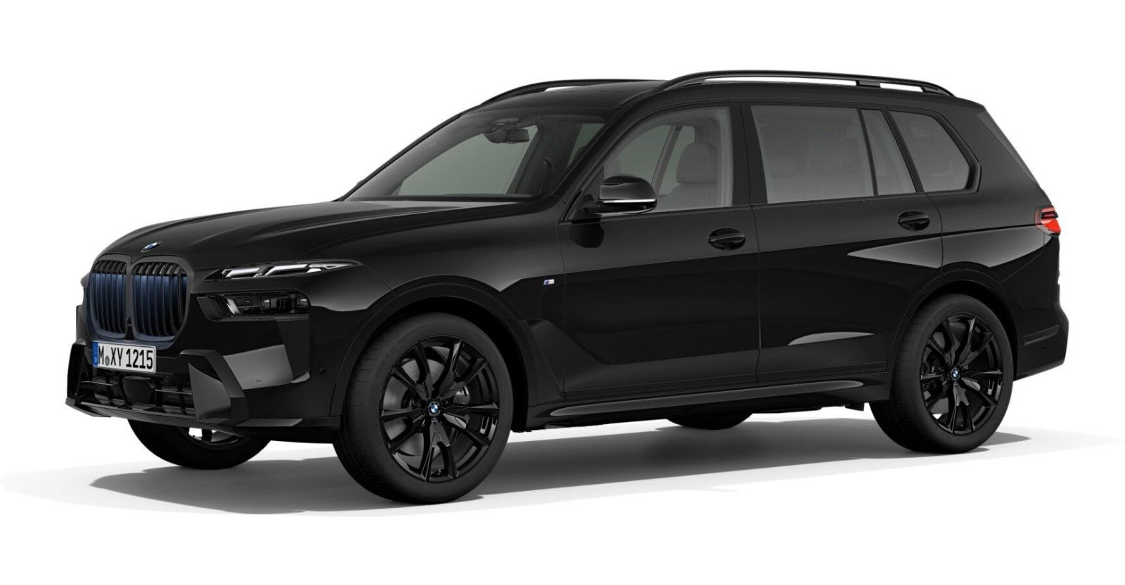 BMW X7 xDrive40d in Schwarz von vorne BMW X7 xDrive40d in Schwarz von vorne