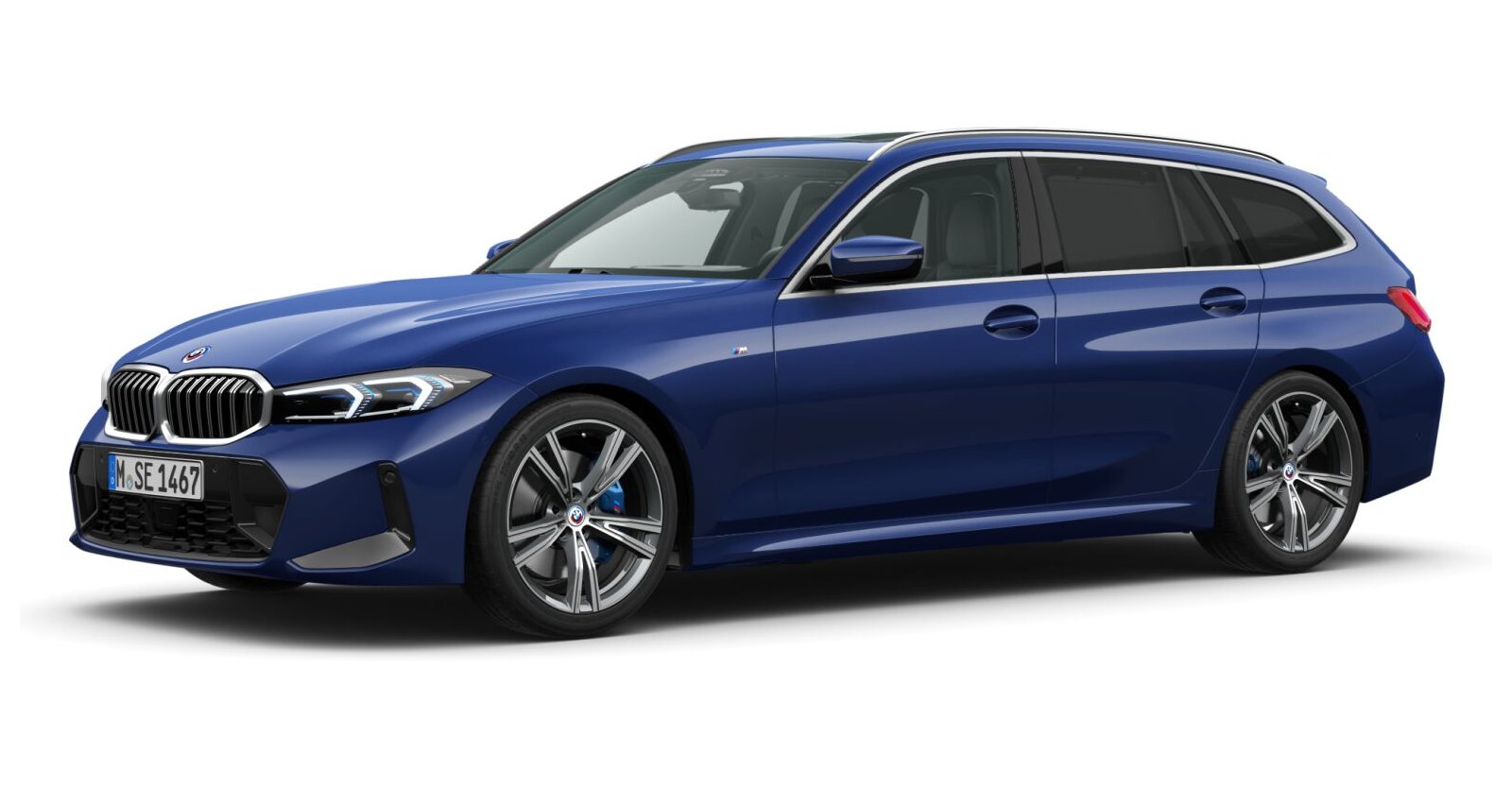 BMW BMW 3er in Blau von vorne BMW BMW 3er in Blau von vorne