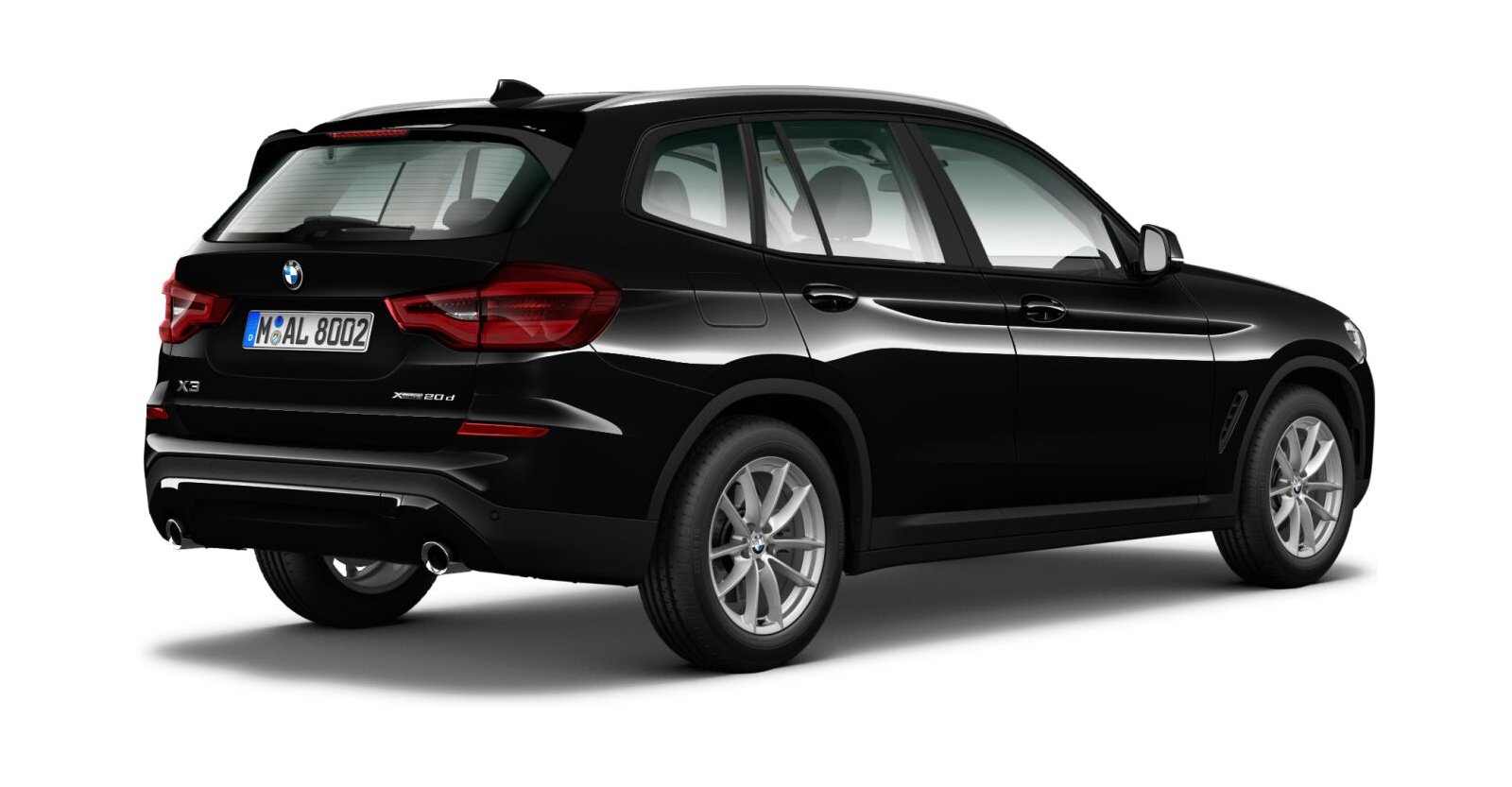 BMW BMW X in Schwarz von hinten BMW BMW X in Schwarz von hinten