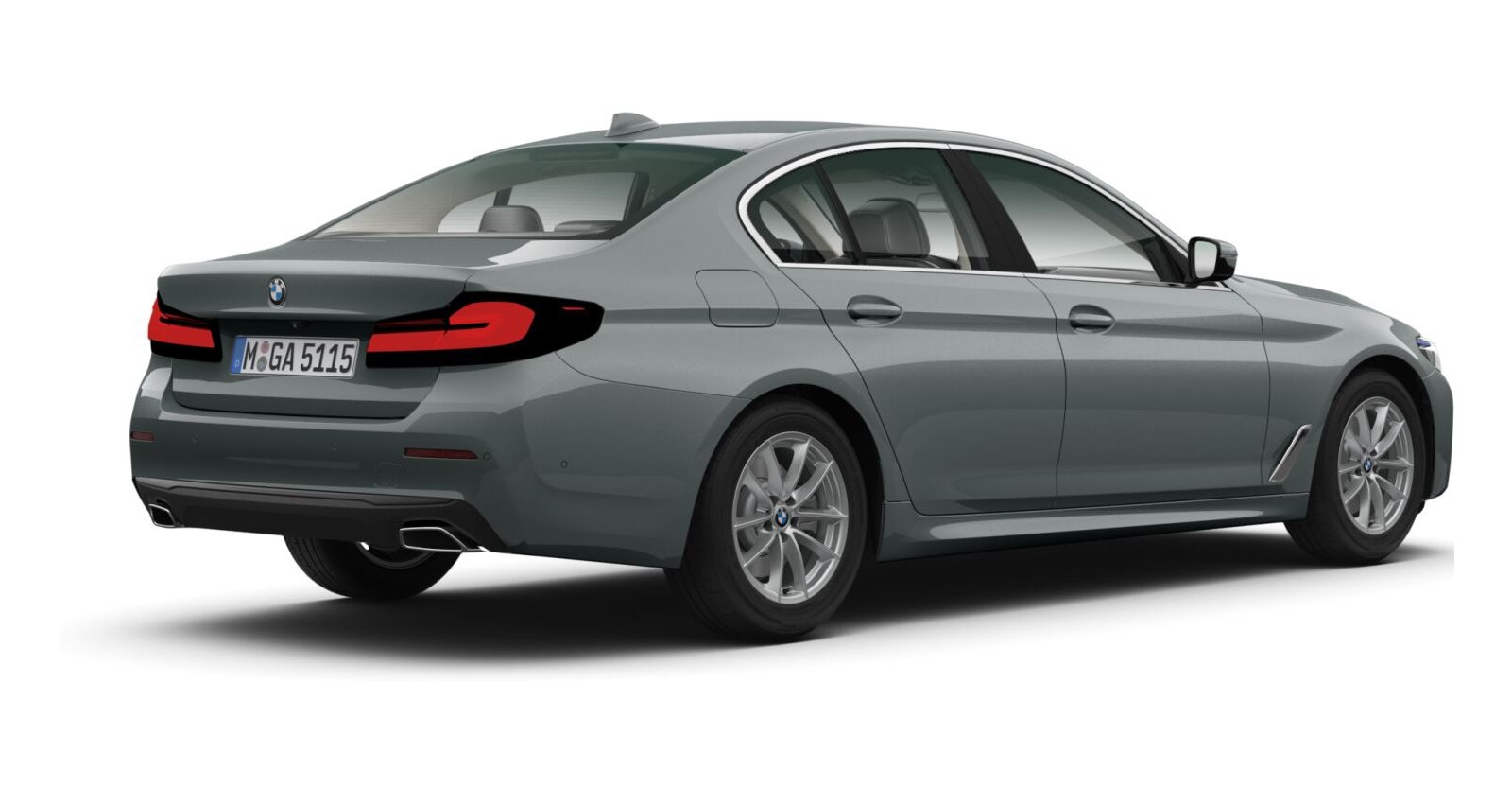 BMW BMW 5er in Grau von hinten BMW BMW 5er in Grau von hinten