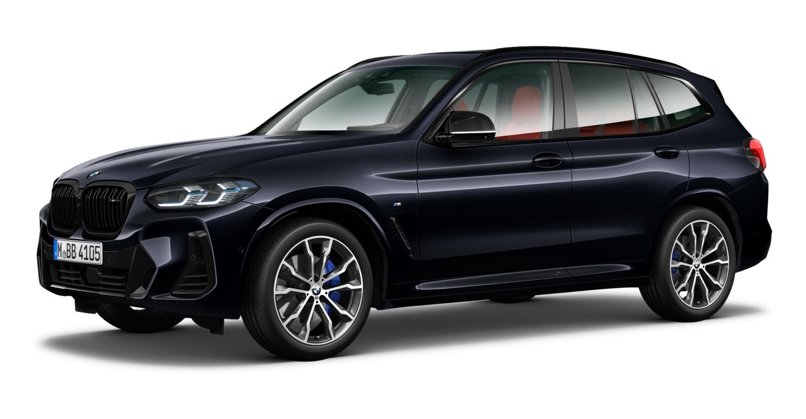 BMW X3 M40i in Schwarz von vorne BMW X3 M40i in Schwarz von vorne