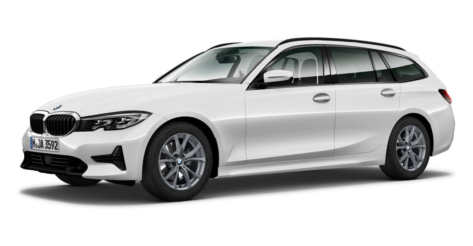BMW BMW 3er in Weiß von vorne BMW BMW 3er in Weiß von vorne