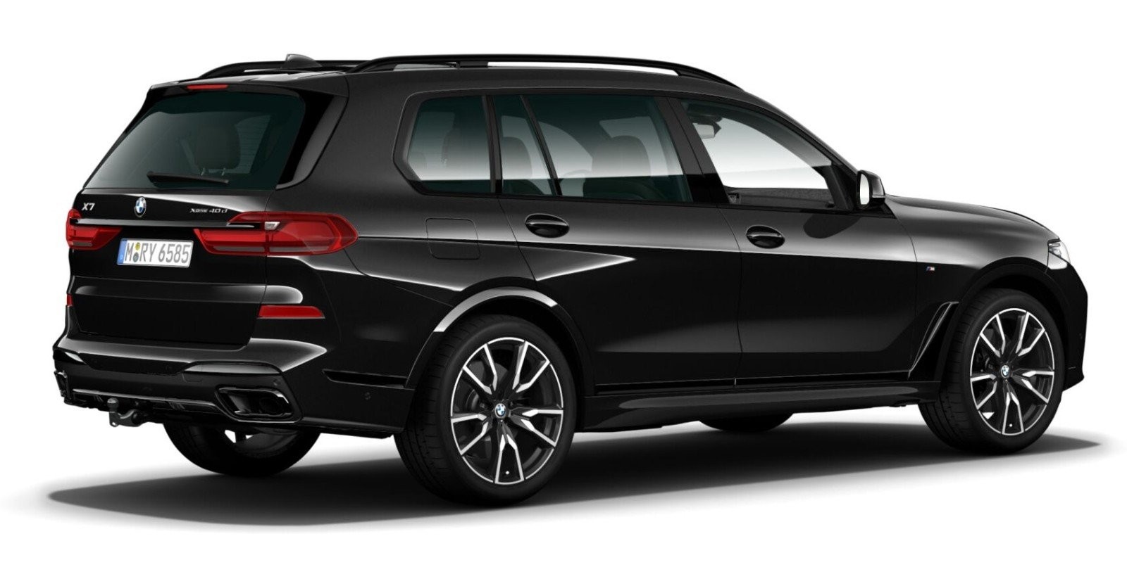 BMW BMW X in Schwarz von hinten BMW BMW X in Schwarz von hinten