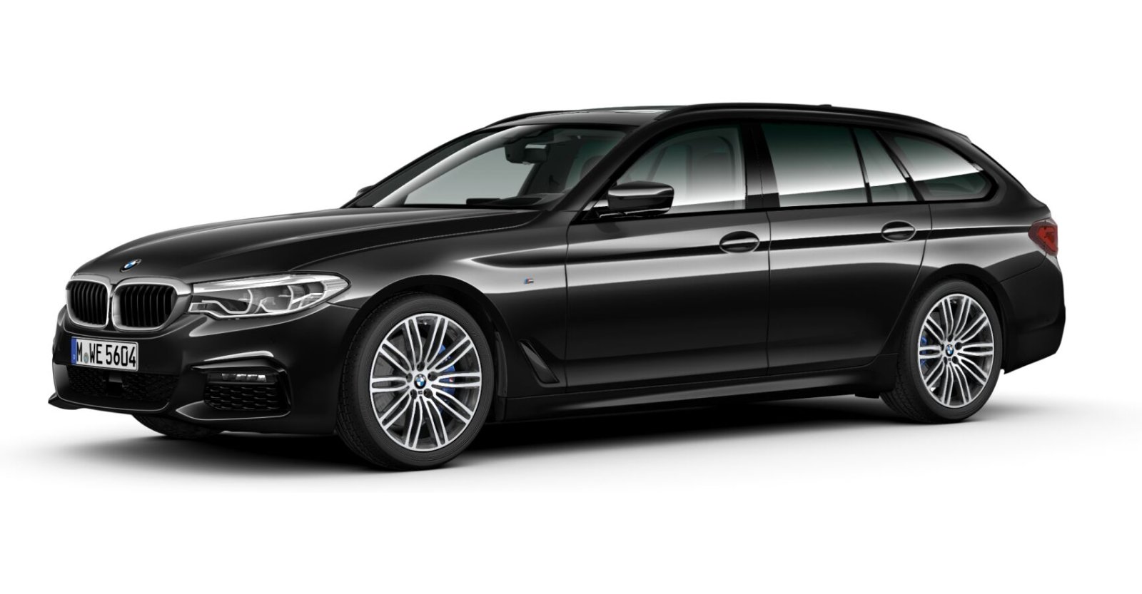 BMW BMW 5er in Schwarz von vorne BMW BMW 5er in Schwarz von vorne