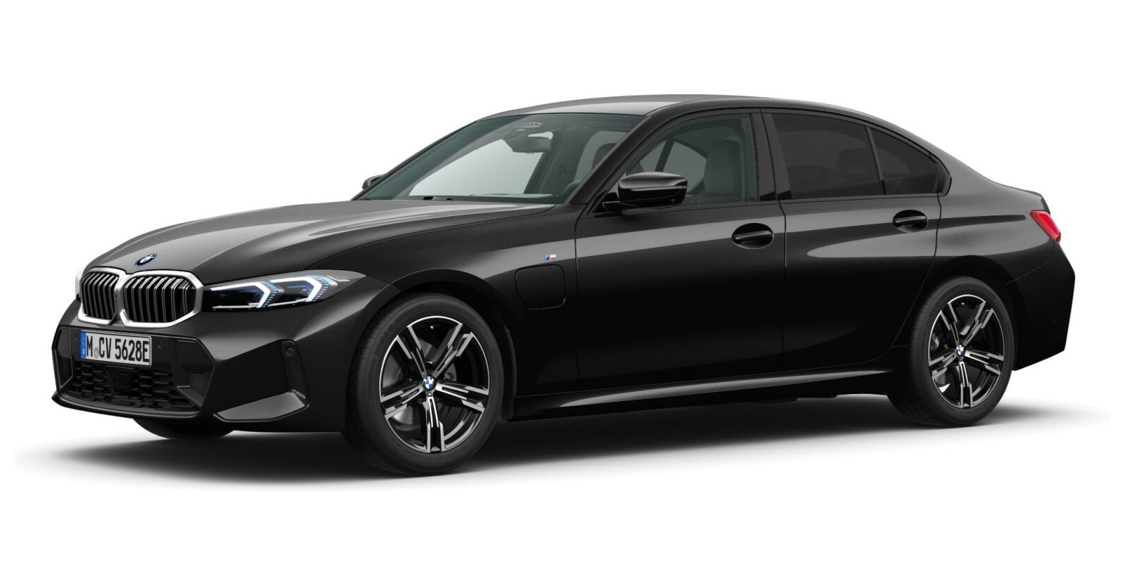 BMW BMW 3er in Schwarz von vorne BMW BMW 3er in Schwarz von vorne