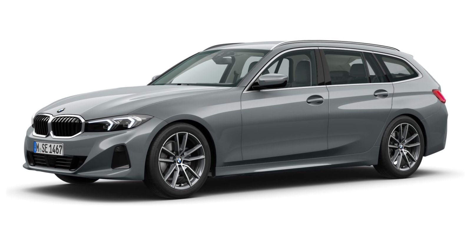 BMW BMW 3er in Grau von vorne BMW BMW 3er in Grau von vorne