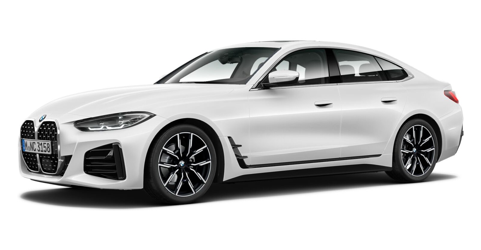 BMW BMW 4er in Weiß von vorne BMW BMW 4er in Weiß von vorne
