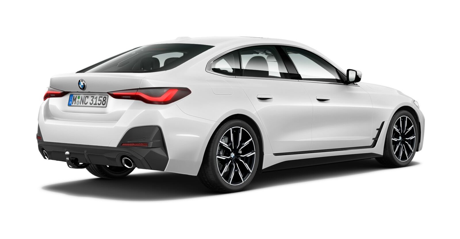 BMW BMW 4er in Weiß von hinten BMW BMW 4er in Weiß von hinten