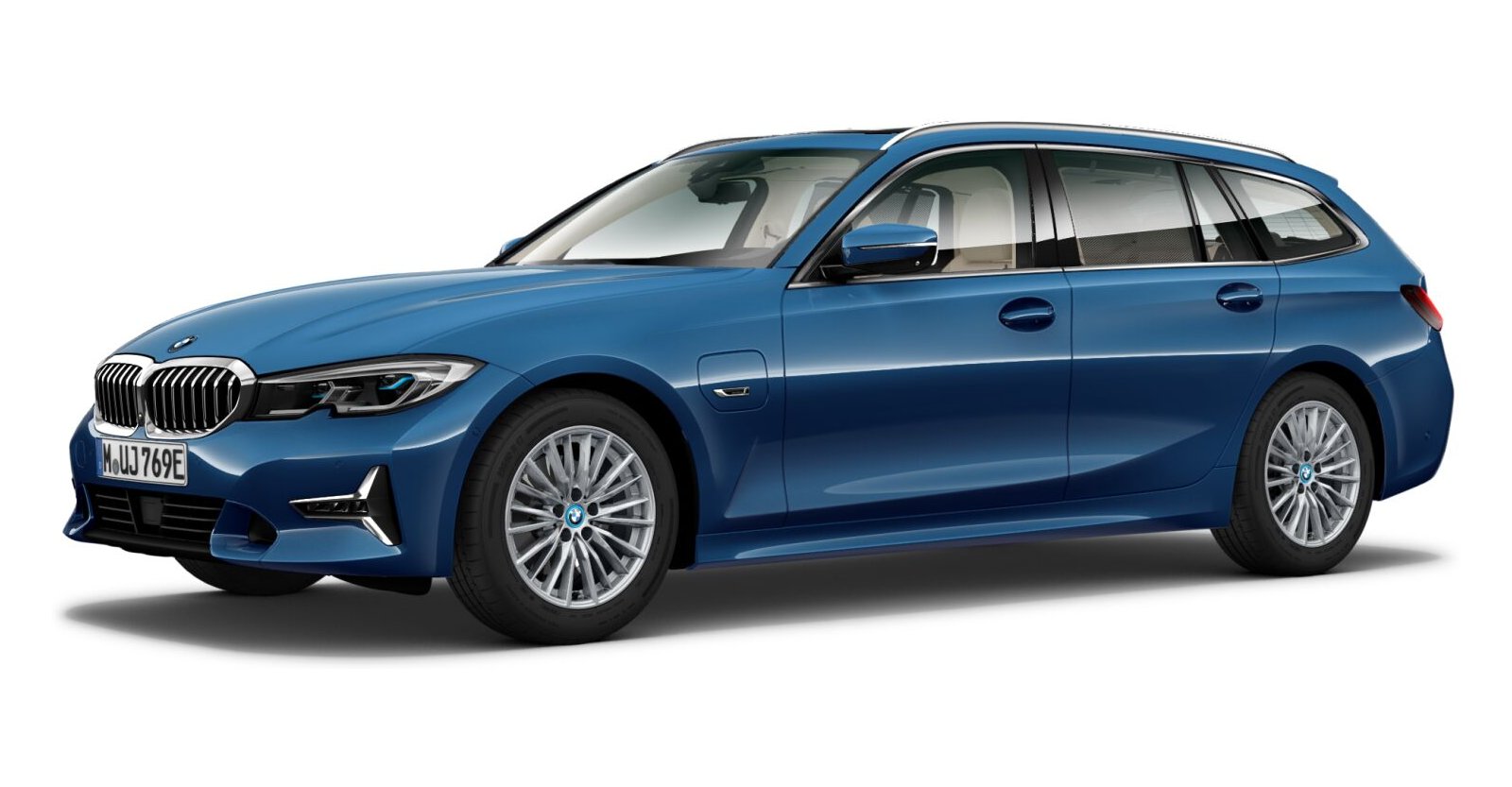 BMW BMW 3er in Blau von vorne BMW BMW 3er in Blau von vorne