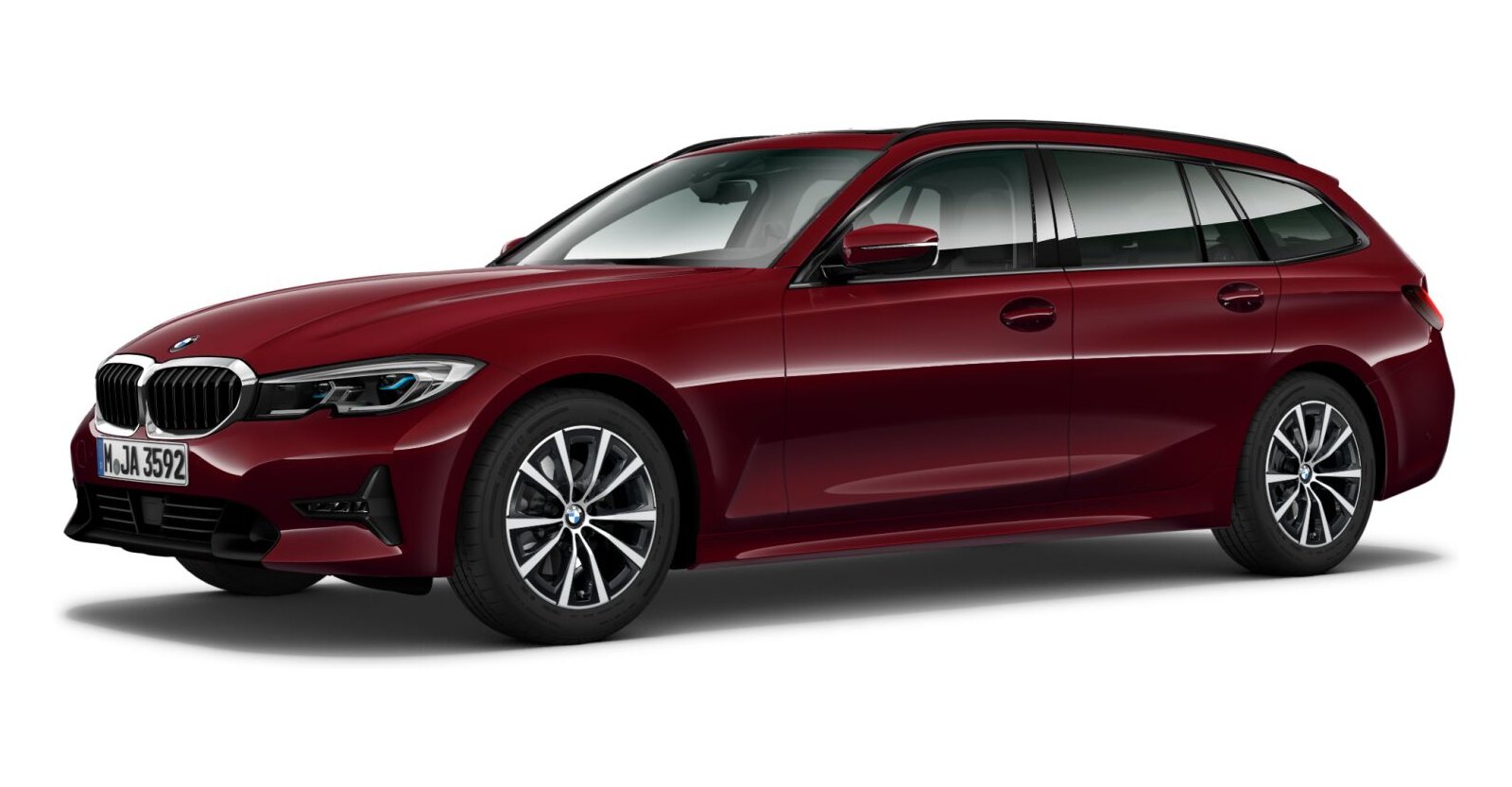 BMW BMW 3er in Rot von vorne BMW BMW 3er in Rot von vorne