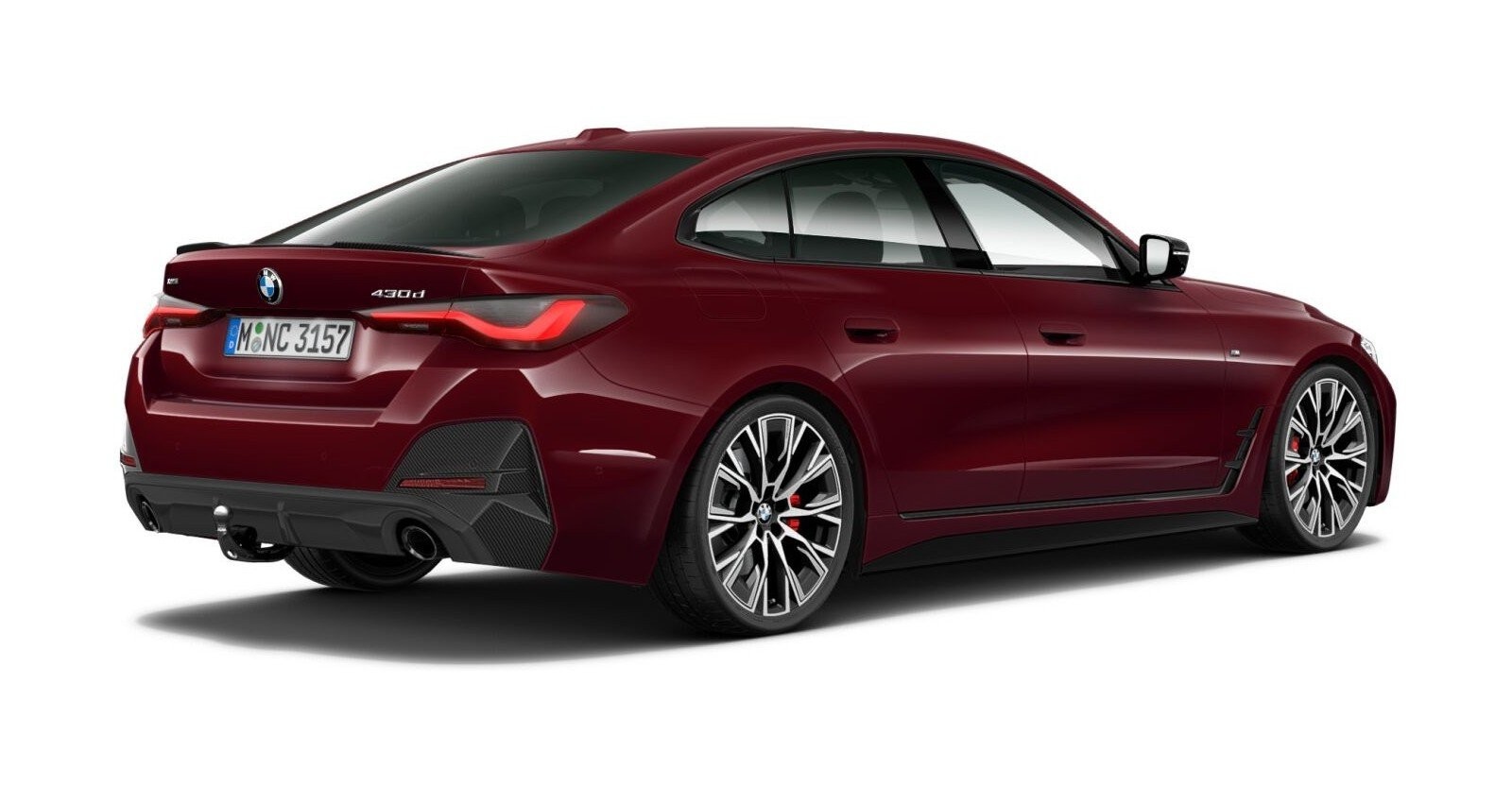 BMW BMW 4er in Rot von hinten BMW BMW 4er in Rot von hinten