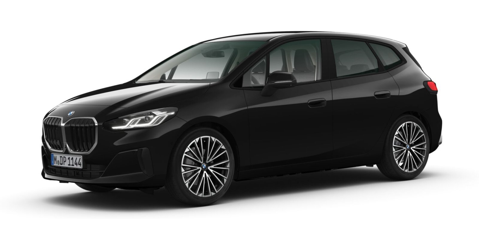 BMW BMW 2er in Schwarz von vorne BMW BMW 2er in Schwarz von vorne