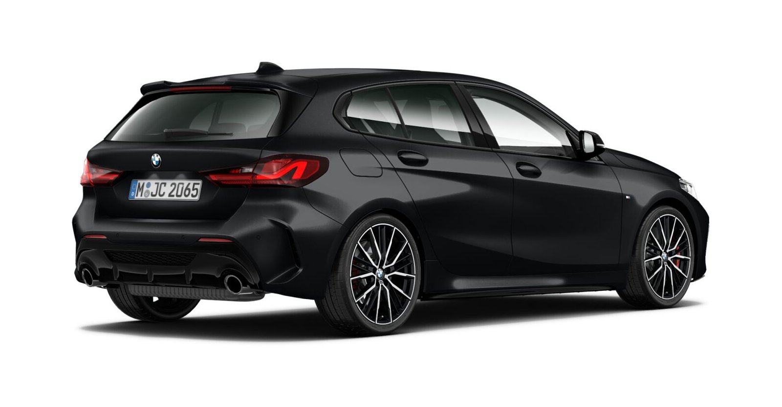 BMW BMW 1er in Schwarz von hinten BMW BMW 1er in Schwarz von hinten