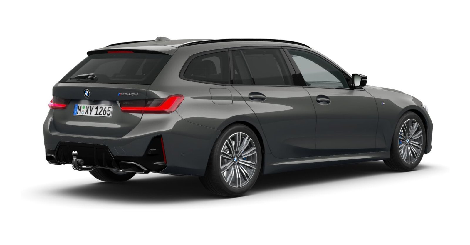 BMW BMW 3er in Grau von hinten BMW BMW 3er in Grau von hinten