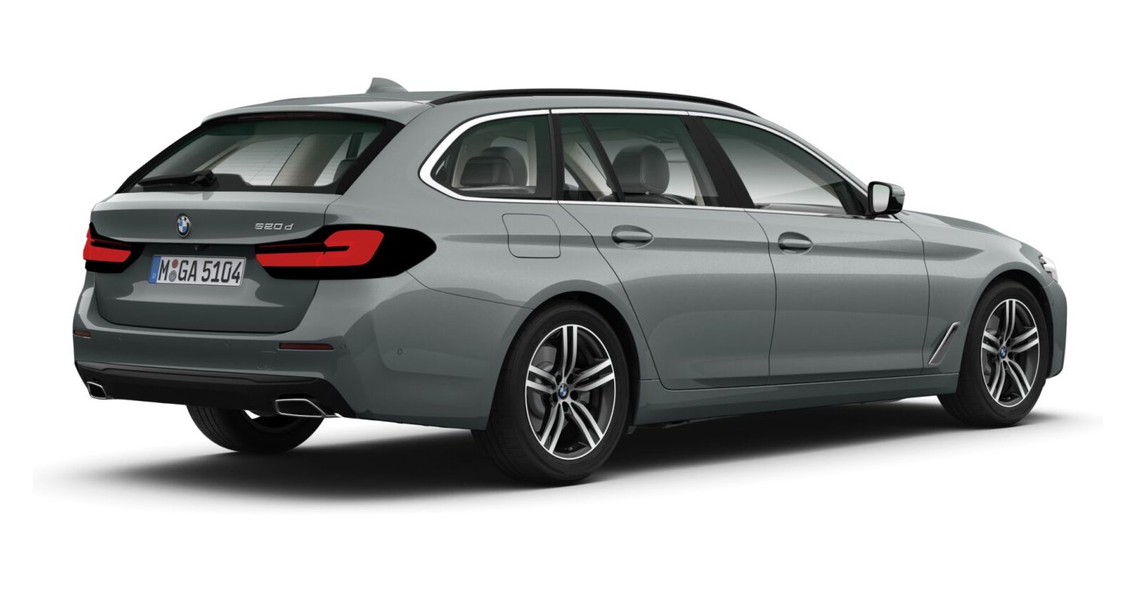 BMW BMW 5er in Grau von hinten BMW BMW 5er in Grau von hinten