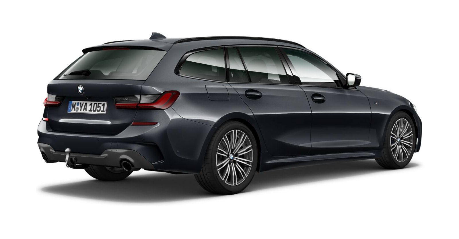 BMW BMW 3er in Grau von hinten BMW BMW 3er in Grau von hinten